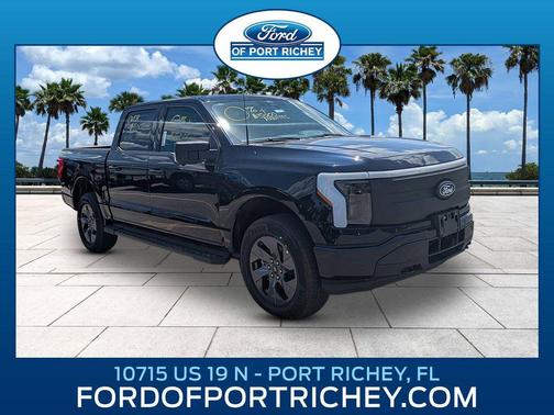 Antimatter Blue Metallic 2025 Ford F-150 Lightning Flash