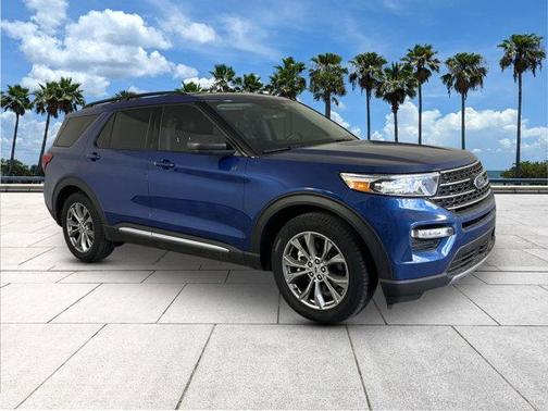 Atlas Blue Metallic 2022 Ford Explorer XLT