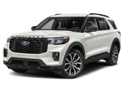 Star White Metallic Tri-Coat 2026 Ford Explorer ST-Line