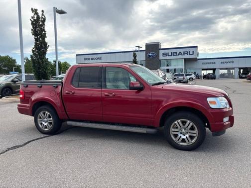 Red 2010 Ford Explorer Sport Trac Limited