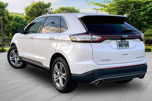 White Platinum Clearcoat Metallic 2015 Ford Edge Titanium