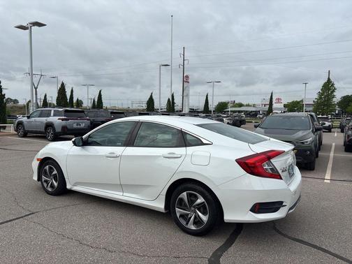 Platinum White Pearl 2019 Honda Civic LX