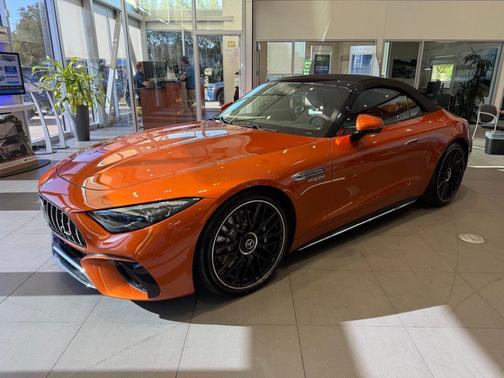 Orange Flame Metallic 2024 Mercedes-Benz AMG SL 63 Base