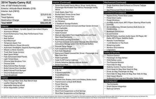 2014 Toyota Camry XLE