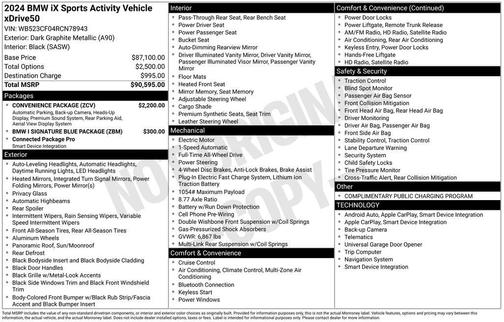 2024 BMW iX xDrive50