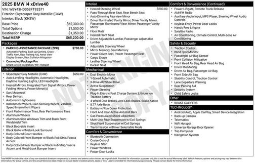 2025 BMW i4 Gran Coupe xDrive40