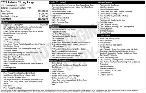 Magnesium Metallic 2024 Polestar 2 Long Range Dual Motor
