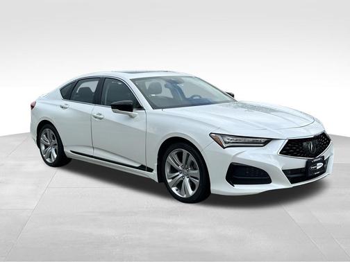 Platinum White Pearl 2021 Acura TLX Technology