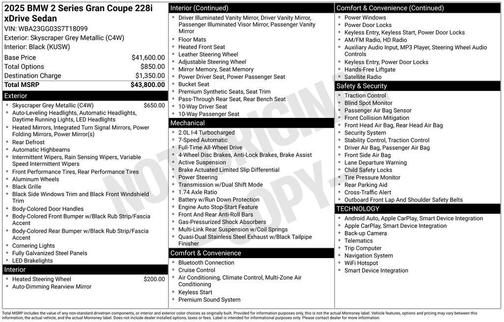 2025 BMW 228 Gran Coupe xDrive