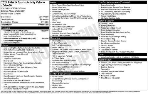 2024 BMW iX xDrive50