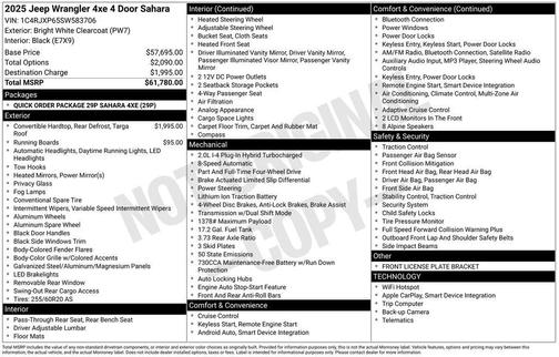 2025 Jeep Wrangler 4xe Sahara