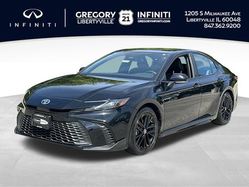 Midnight Black Metallic 2025 Toyota Camry SE