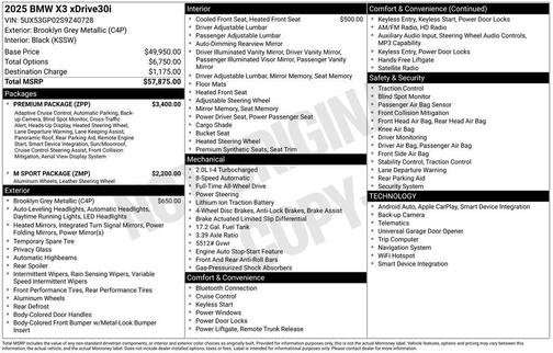 2025 BMW X3 30 xDrive