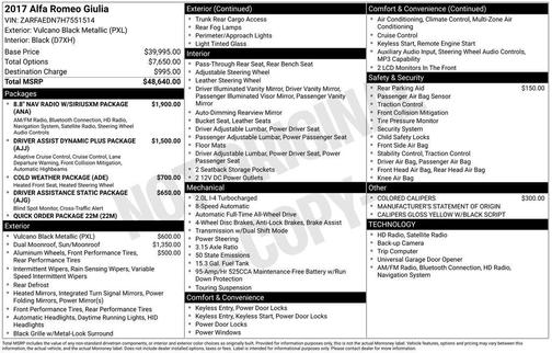 2017 Alfa Romeo Giulia Base