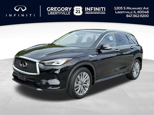 Black Obsidian 2025 INFINITI QX50 Luxe