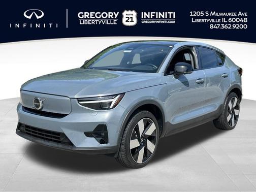Thunder Gray Metallic 2023 Volvo C40 Recharge Pure Electric Twin Ultimate