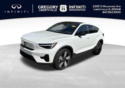 Crystal White 2023 Volvo C40 Recharge Pure Electric Twin Ultimate