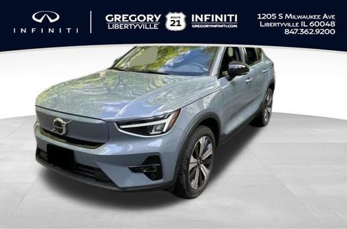 Thunder Gray Metallic 2023 Volvo C40 Recharge Pure Electric Twin Plus