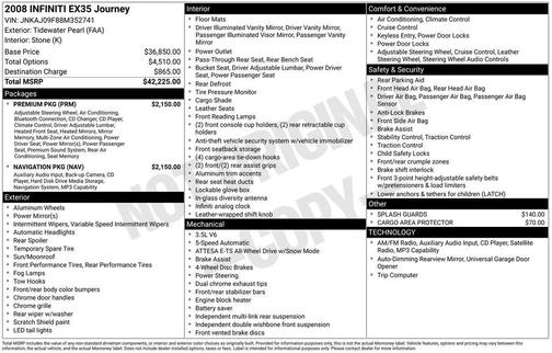 2008 INFINITI EX35 Journey