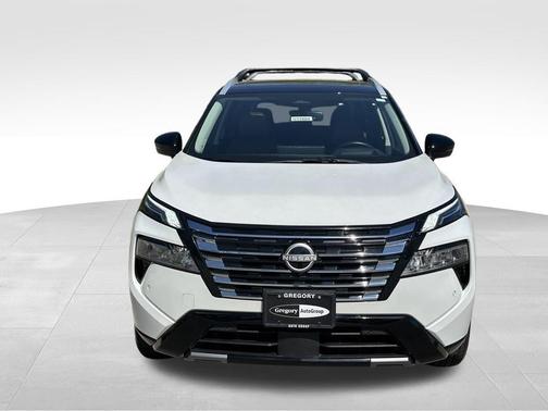 White / Black 2025 Nissan Rogue Platinum