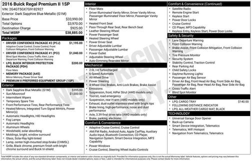2016 Buick Regal Turbo Premium II