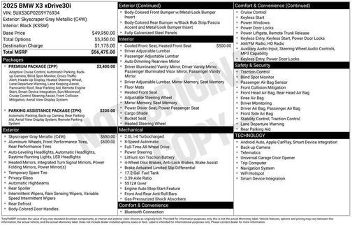 2025 BMW X3 30 xDrive