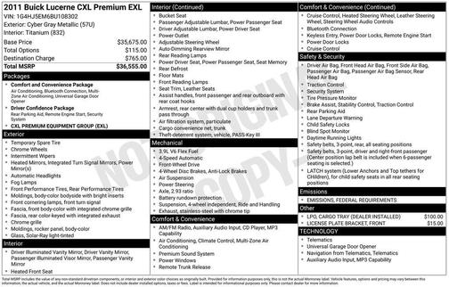 2011 Buick Lucerne CXL Premium