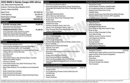 2022 BMW 430 i xDrive