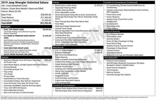2019 Jeep Wrangler Unlimited Sahara