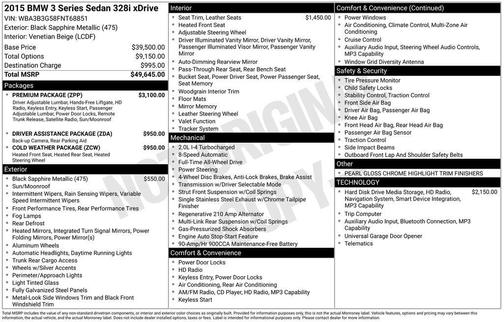2015 BMW 328 i xDrive