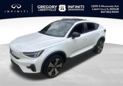 Crystal White Metallic 2023 Volvo C40 Recharge Pure Electric Twin Plus