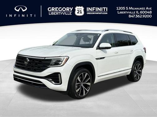 Opal White Pearl Effect 2024 Volkswagen Atlas 2.0T SEL Premium R-Line