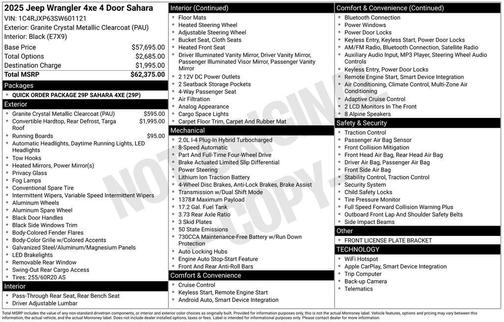 2025 Jeep Wrangler 4xe Sahara