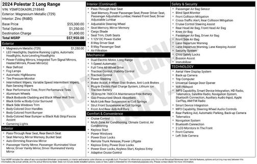 Magnesium Metallic 2024 Polestar 2 Long Range Dual Motor