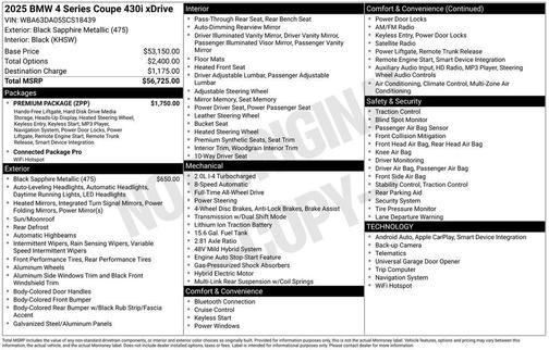 2025 BMW 430 i xDrive