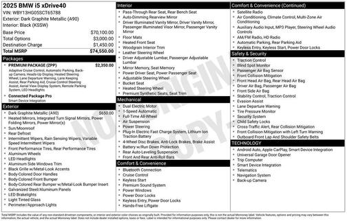 2025 BMW i5 xDrive40