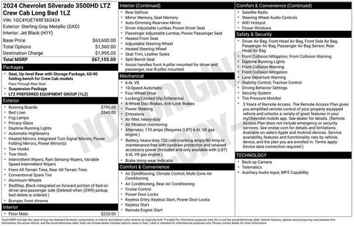 2024 Chevrolet Silverado 3500 LTZ