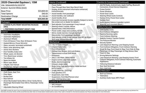 2020 Chevrolet Equinox L