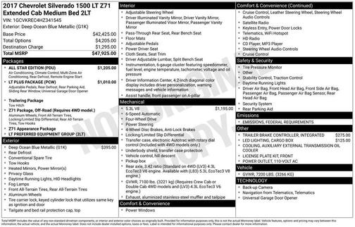 2017 Chevrolet Silverado 1500 2LT