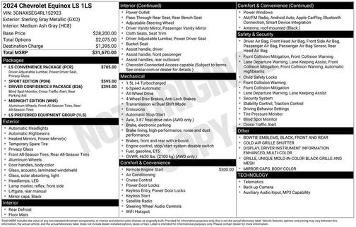 2024 Chevrolet Equinox LS