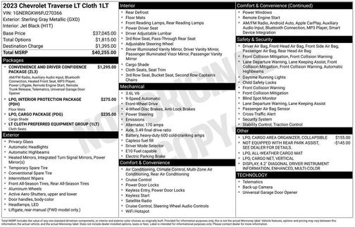 2023 Chevrolet Traverse LT Cloth