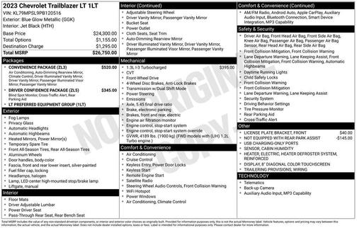 2023 Chevrolet Trailblazer LT