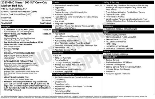 2025 GMC Sierra 1500 SLT