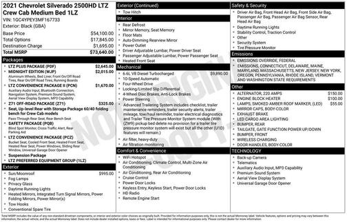 2021 Chevrolet Silverado 2500 LTZ