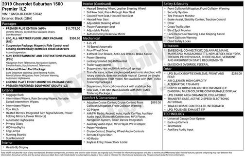 2019 Chevrolet Suburban Premier