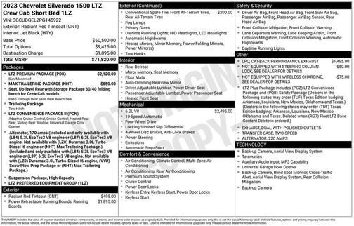 2023 Chevrolet Silverado 1500 LTZ
