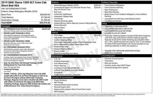 2019 GMC Sierra 1500 SLT