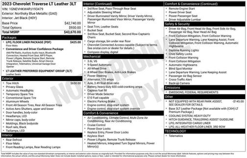 2023 Chevrolet Traverse LT Leather