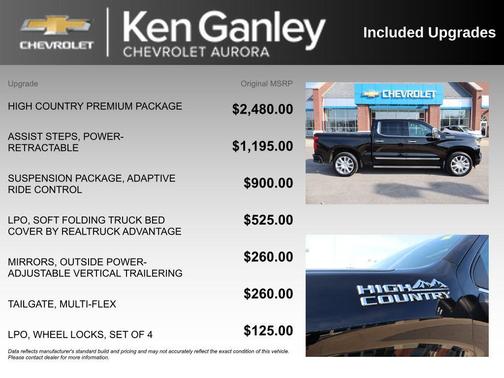 Black 2025 Chevrolet Silverado 1500 High Country