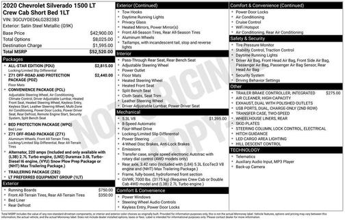 2020 Chevrolet Silverado 1500 LT